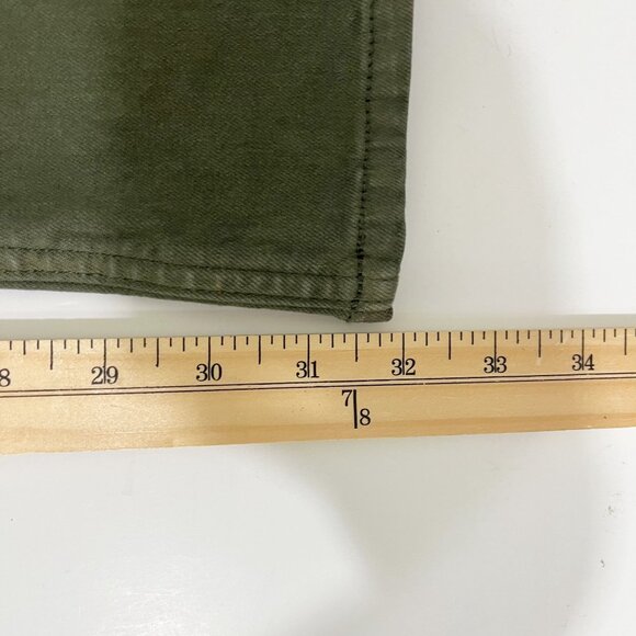 NEW Hollister Ultra High Rise Boot Cut Jeans Green Denim - Size 24x32 - Picture 8 of 8